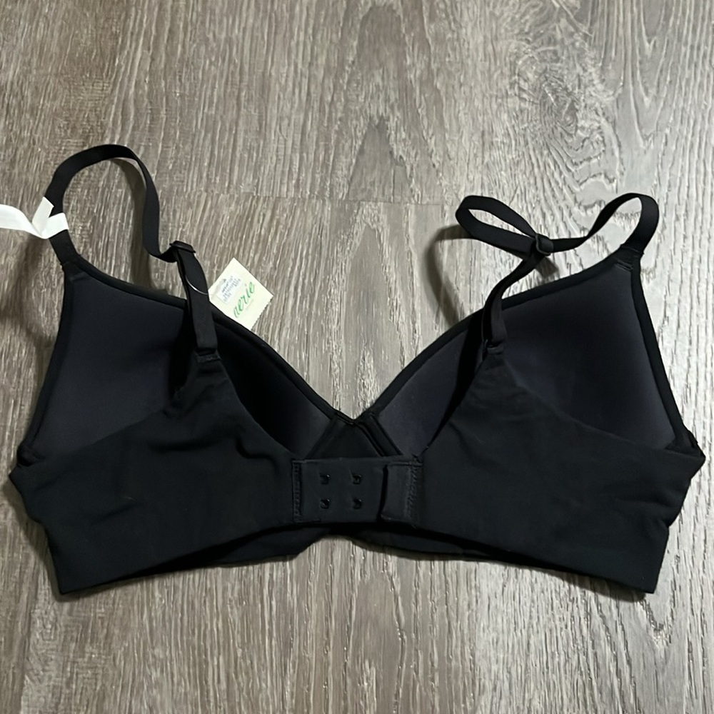 Aerie Superchill Wireless Lightly Lined Bra True Black Size 34A View 5